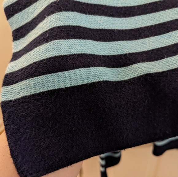 ‼️CLEARANCE   Talbots lightweight, 3/4 sleeve, blue striped sweater, size 3X - Picture 6 of 11